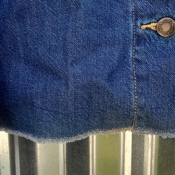 Wrangler 4 button long sleeve lightweight denim jacket chest pockets XXL… - Picture 3 of 7